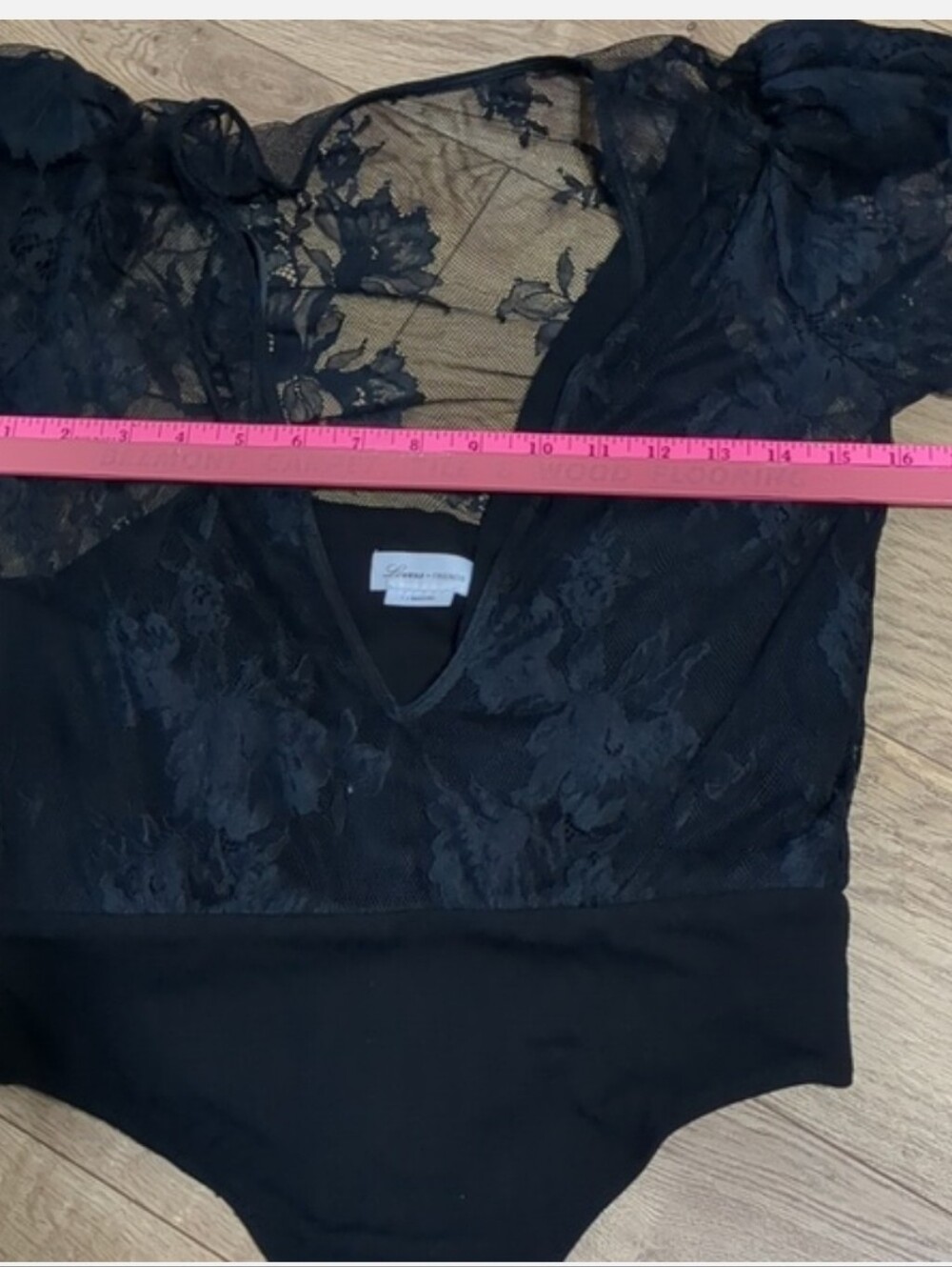 LOVERS + FRIENDS DEXTER Black Lace BODYSUIT Size Small NEW - Picture 11 of 12